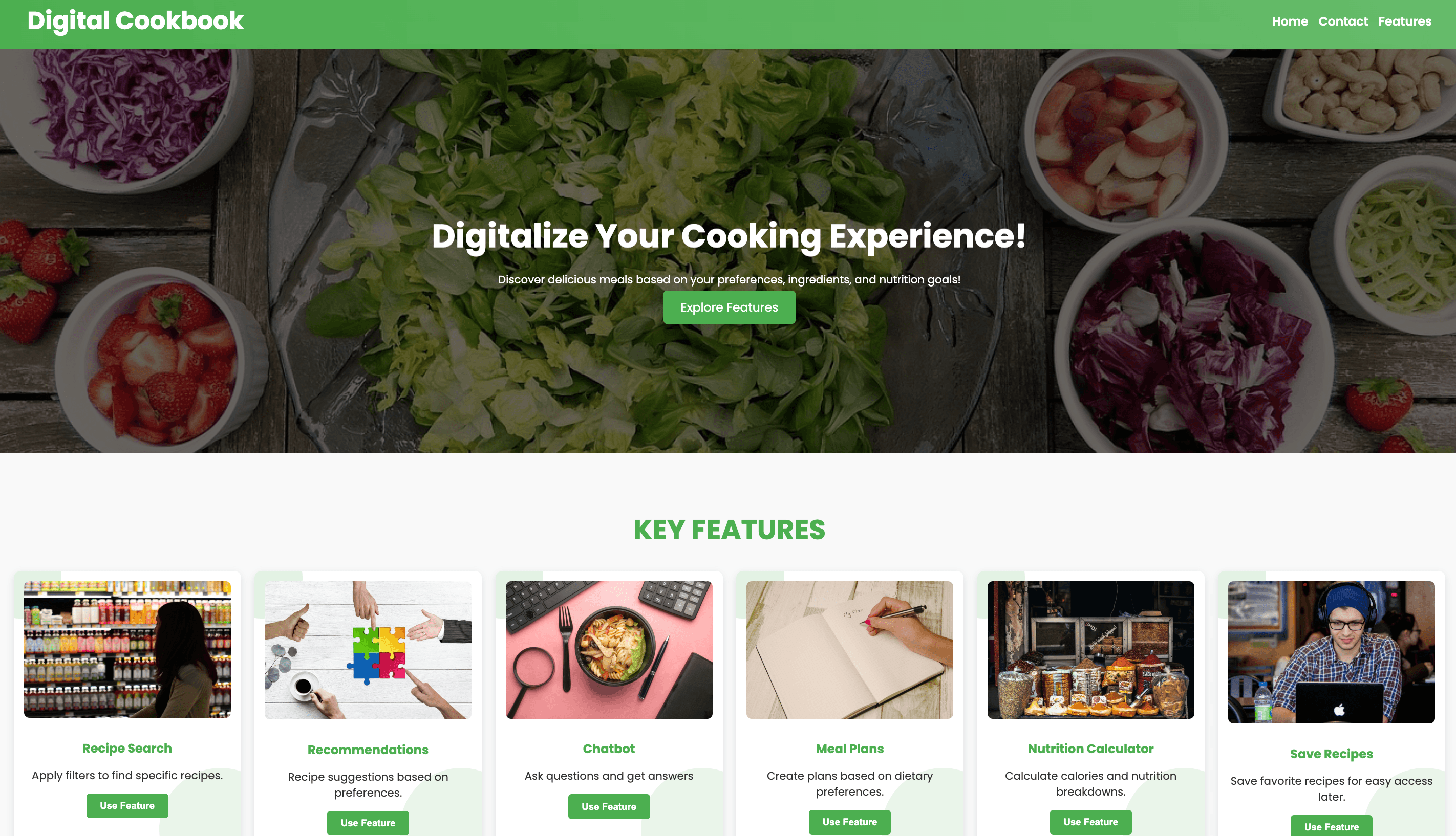 Digital Cookbook: AI powered recipe generator
