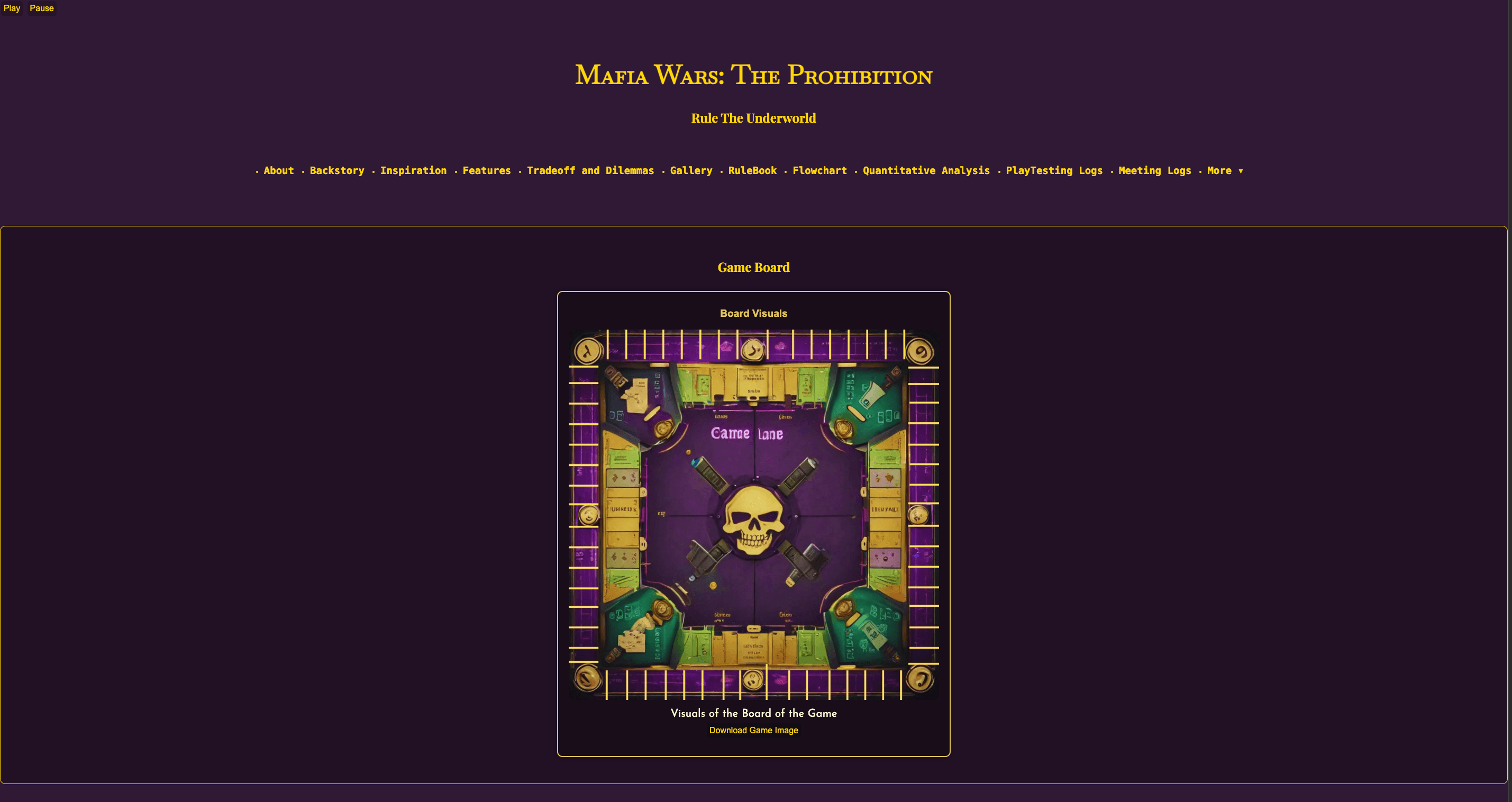 Mafia Game Website